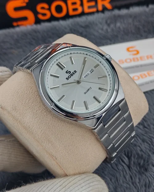 SOBER Classic Steel Day-Date Watch