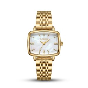SOBER 'Grace' Cushion-Case Gold Jubilee Watch SOBER 'Grace' Cushion-Case Gold Jubilee Watch